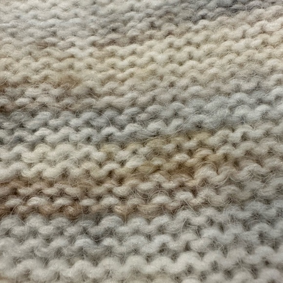 H by Halston Knit Sweater long puff sleeve SZ M mock neck cozy wool blend - Picture 8 of 8